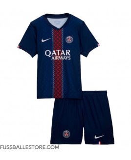 Günstige Paris Saint-Germain Heimtrikotsatz Kinder 2025-26 Kurzarm (+ Kurze Hosen)